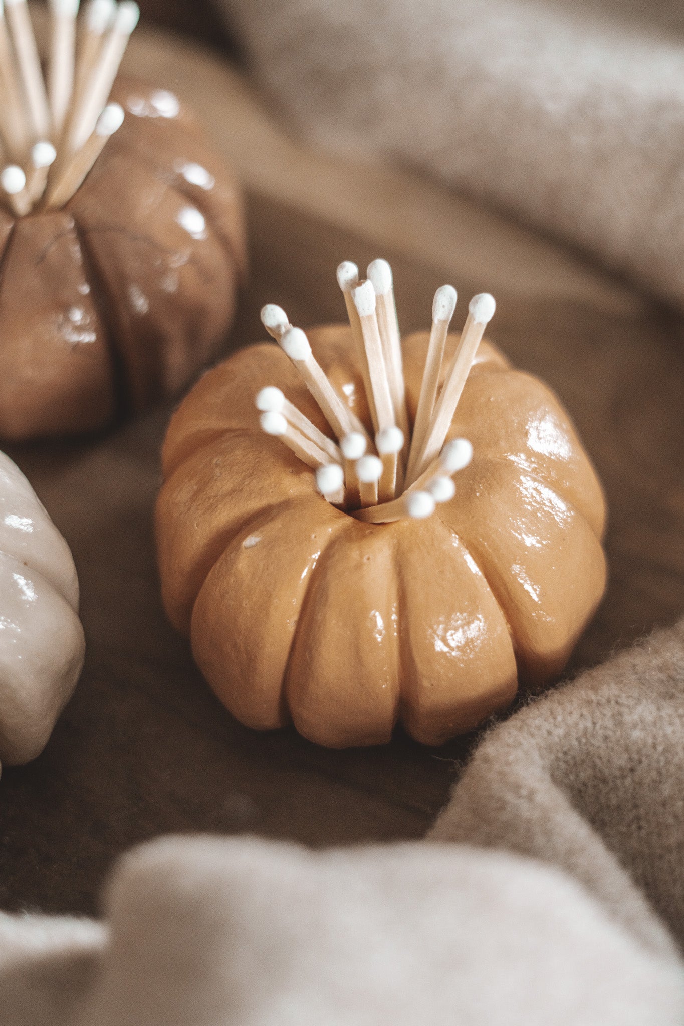 PUMPKIN MATCH HOLDER