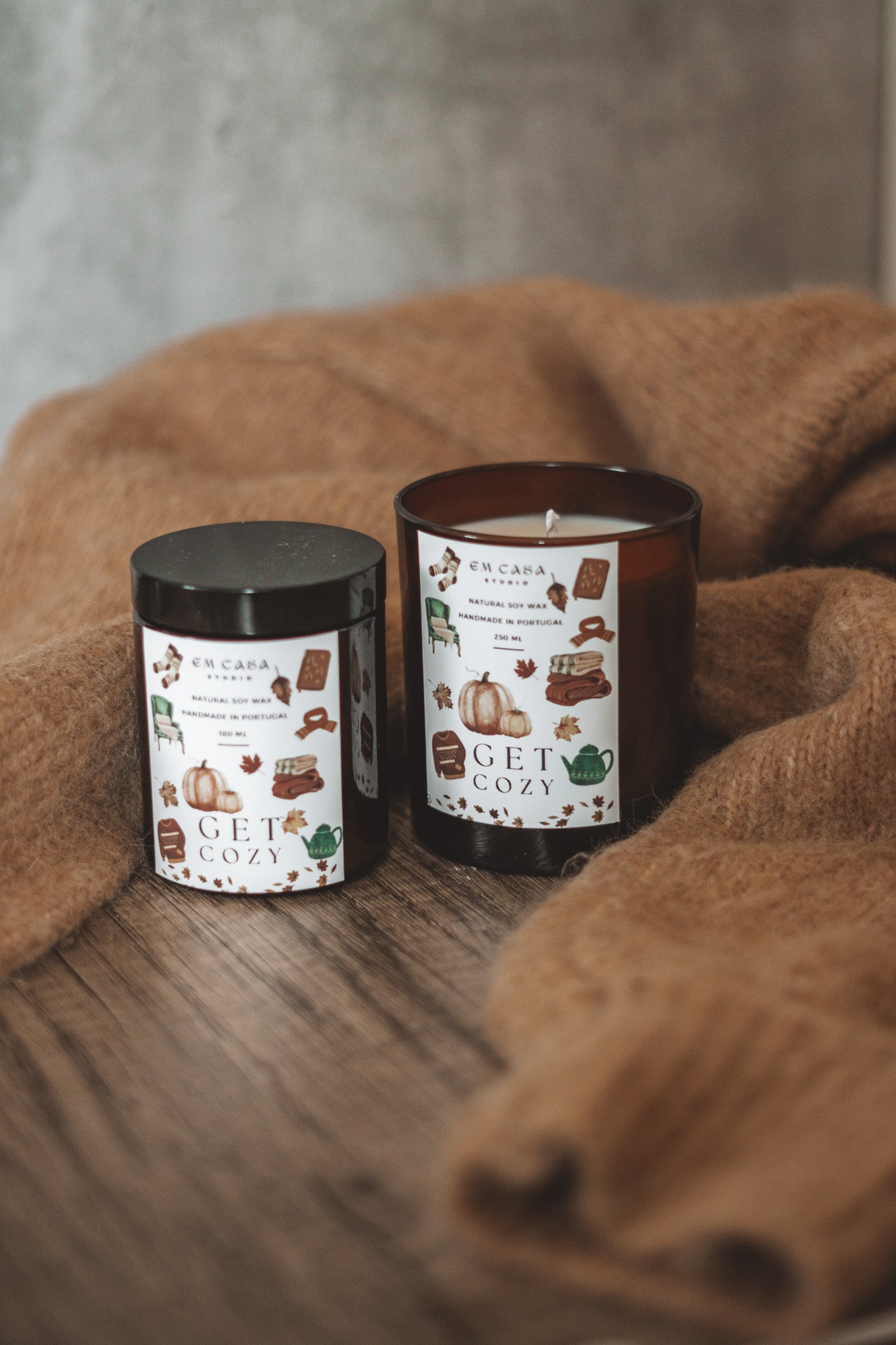 VELA DE FRASCO GET COZY