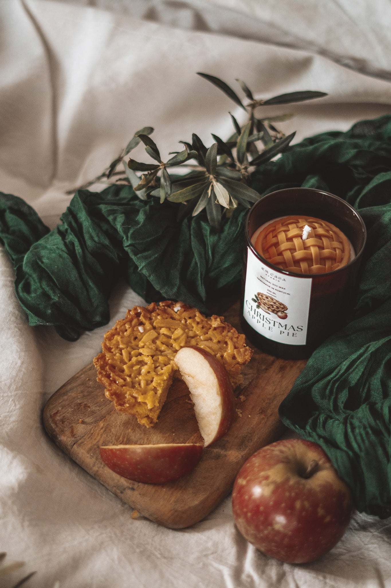 VELA DE FRASCO TARTE DE MAÇÃ