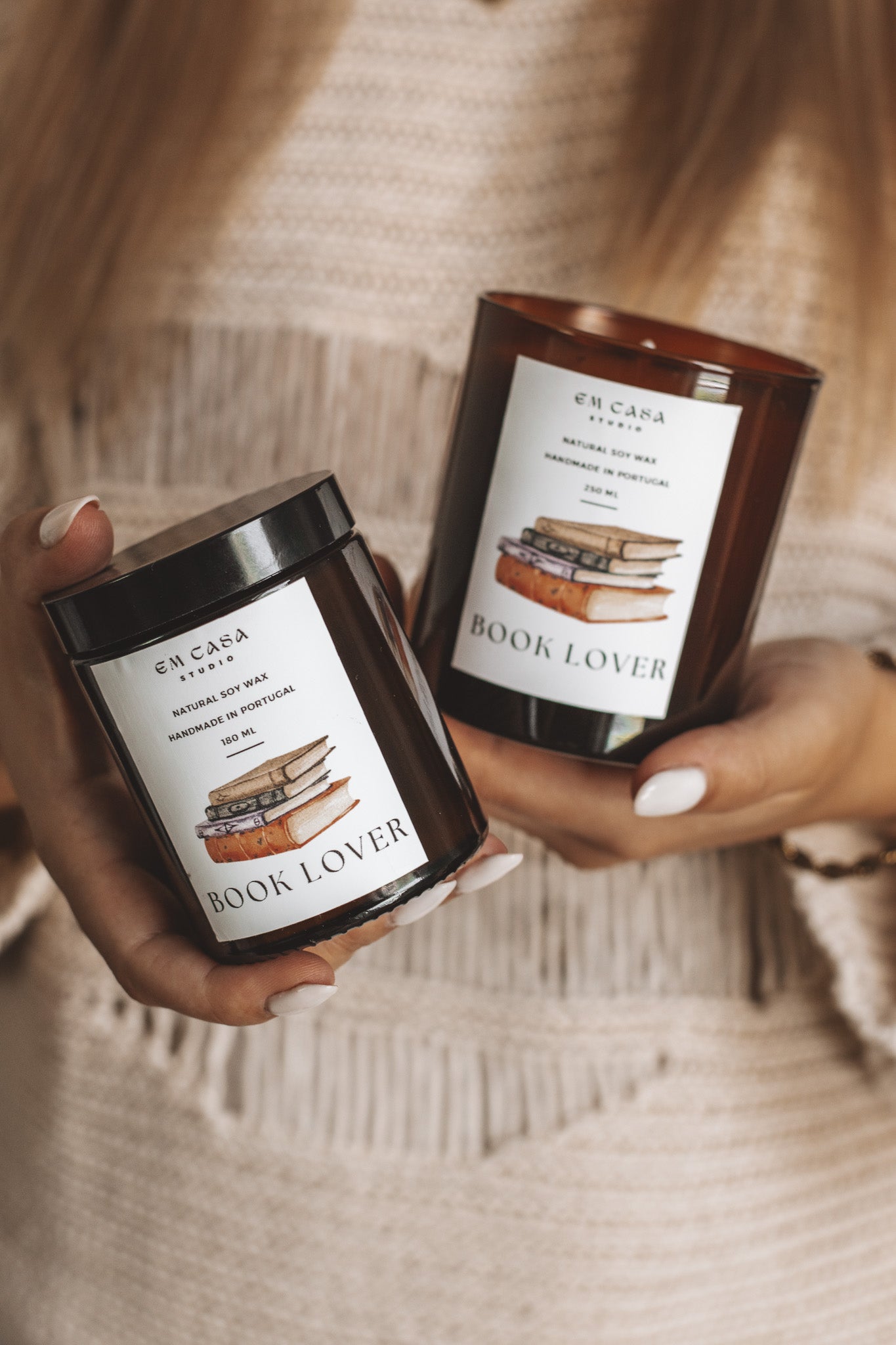 VELA DE FRASCO BOOK LOVER