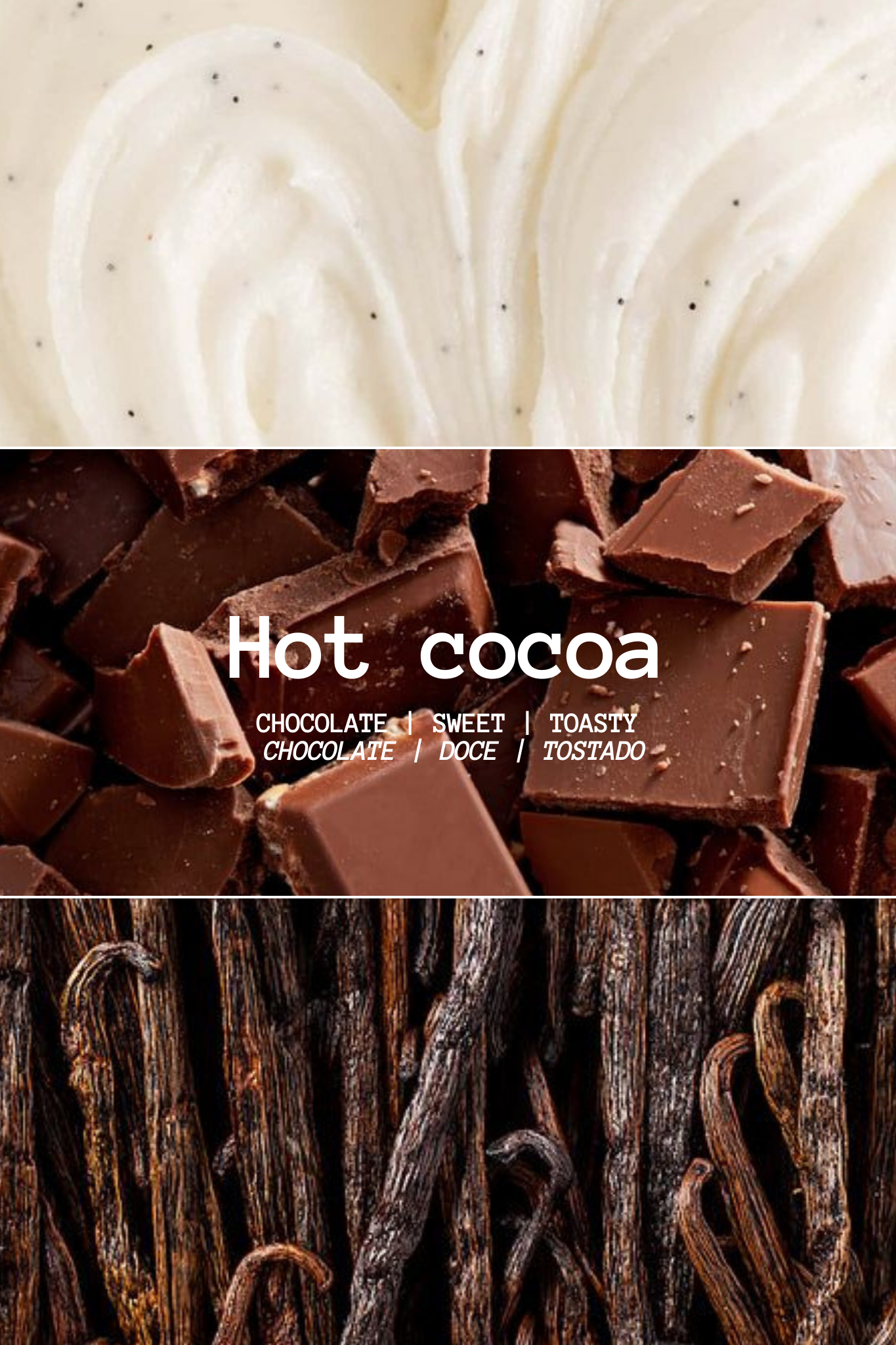VELA DE FRASCO HOT COCOA