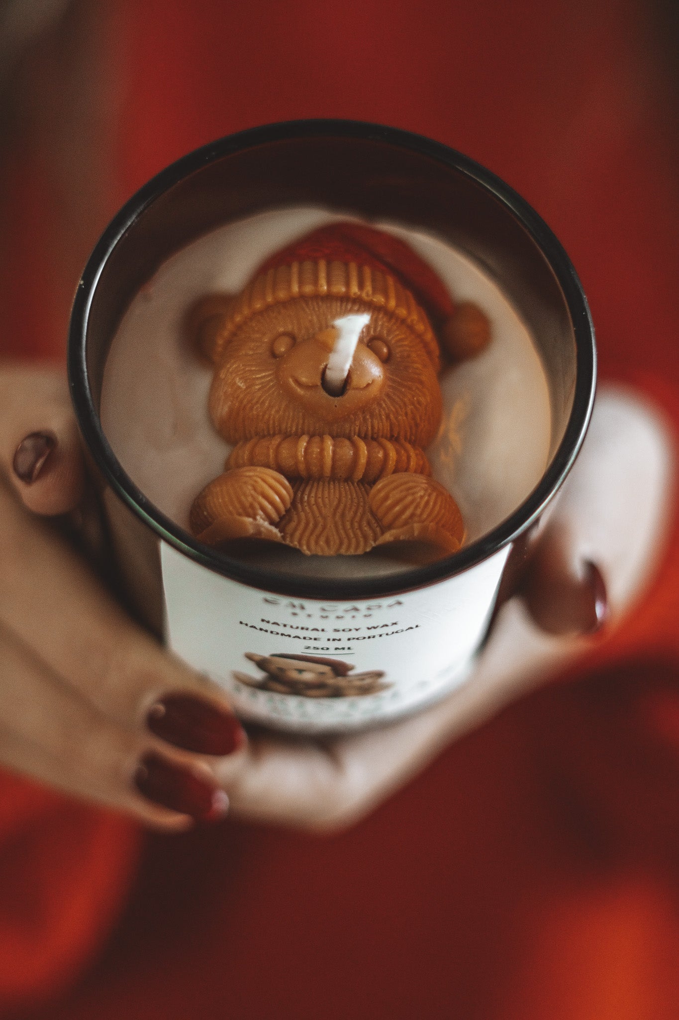 CHRISTMAS BEAR CANDLE