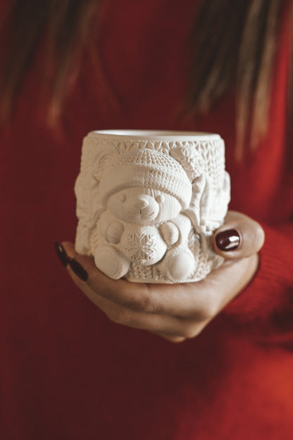 CHRISTMAS BEAR  (CERAMIC)