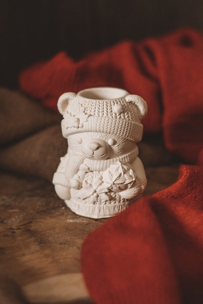 CHRISTMAS BEAR JAR