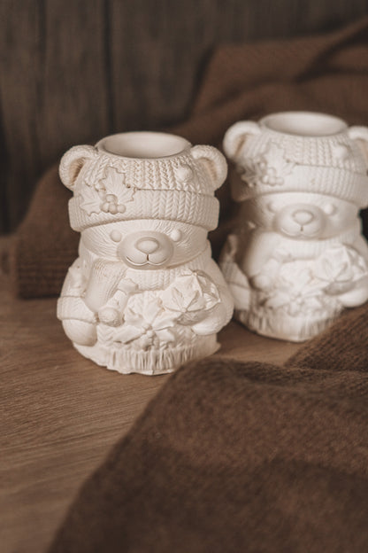 JARRA URSO DE NATAL BEGE