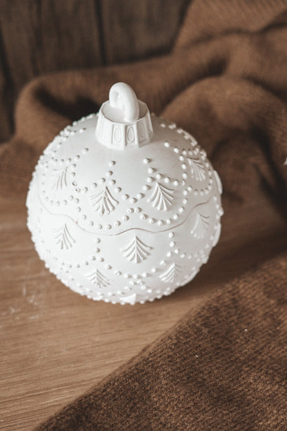 VELA EM BOLA DE NATAL GRANDE