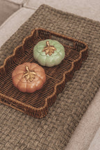 PUMPKIN WITH LEAF (CERAMIC)