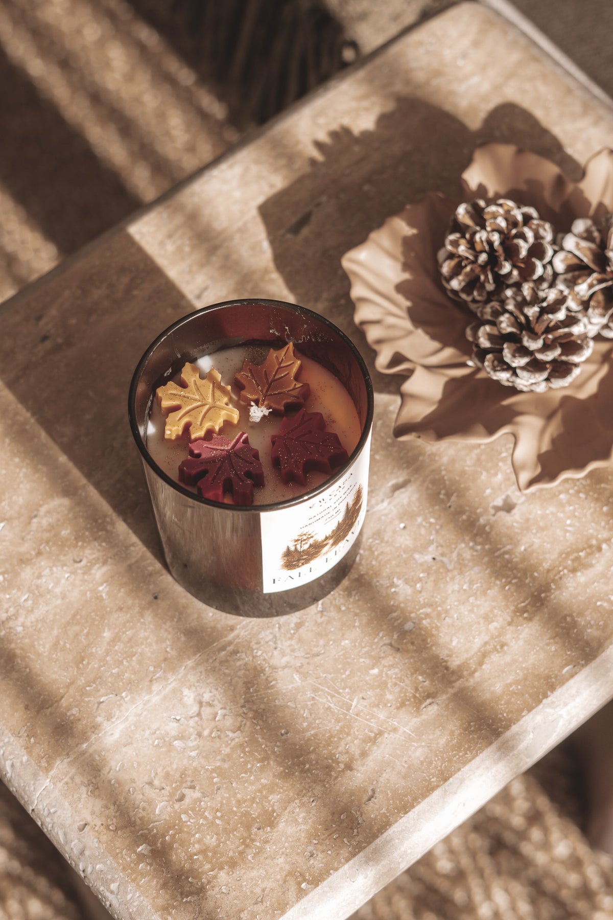 FALL LEAVES CANDLE