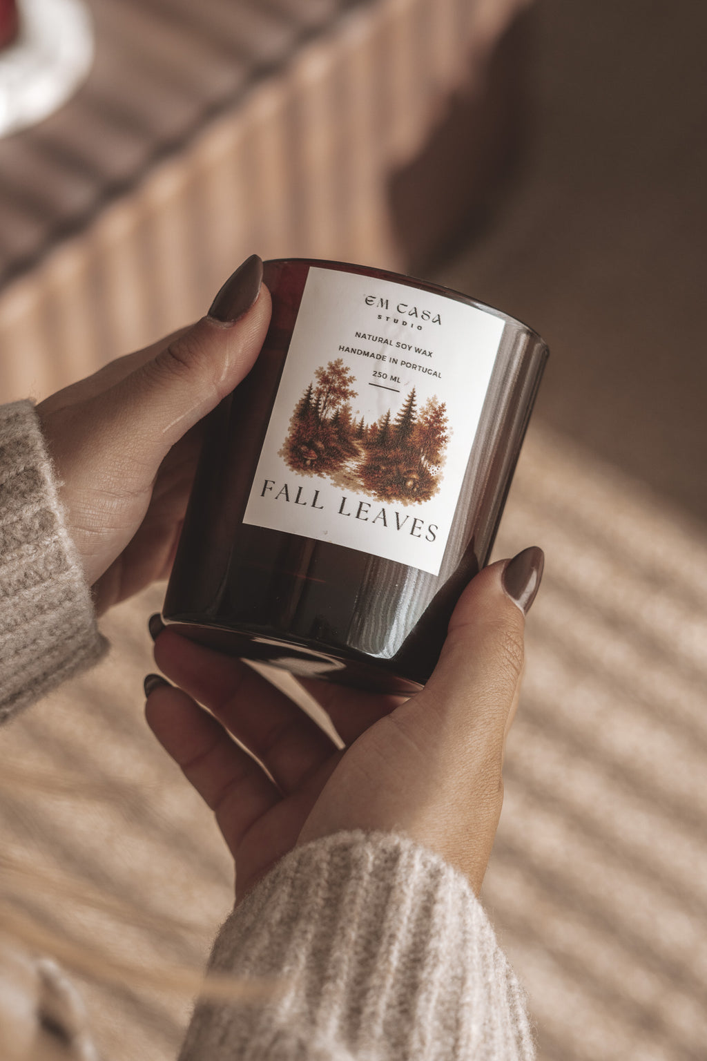FALL LEAVES CANDLE