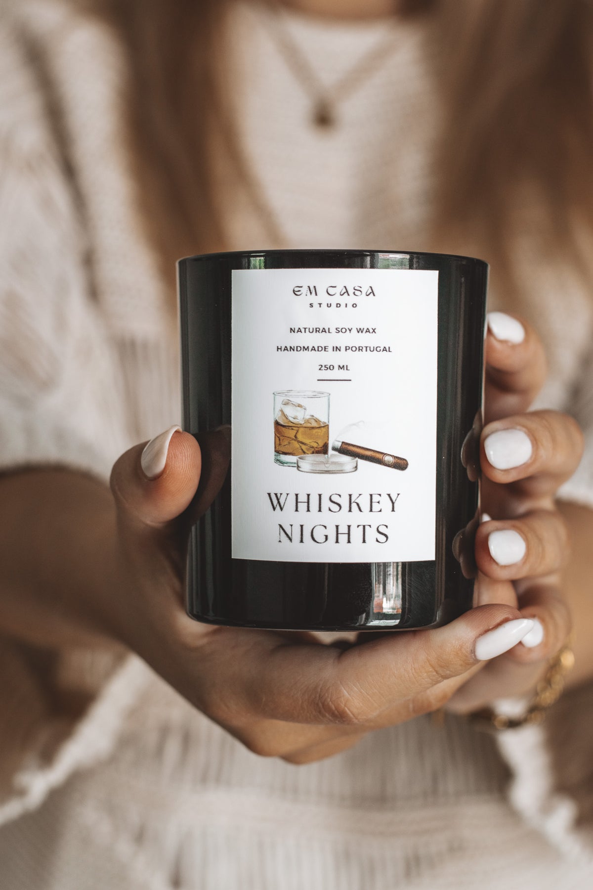 WHISKEY NIGHTS CANDLE JAR