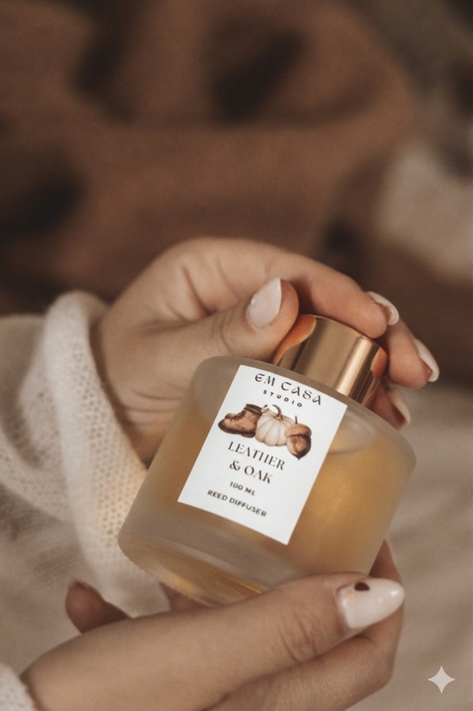 LEATHER & OAK REED DIFFUSER